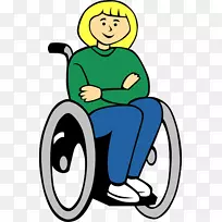 剪贴画露天轮椅图形残疾.先兆