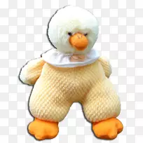 鸭毛绒动物&可爱的玩具鸟毛绒喙-毛绒鸭小鸡