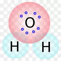 Lewis结构化学原子分子png网络图H20分子