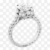 订婚戒指-钻石结婚戒指-独特的钻石戒指