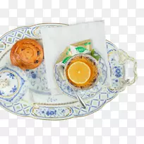 咖啡杯餐具碟瓷盘-甜菊