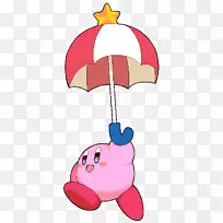 剪贴画帽子卡通鼻子线-阳伞Kirby