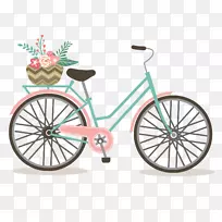 自行车架夹艺术情侣自行车-自行车