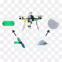 3D打印无人驾驶飞行器四架飞机蚊虫无人机