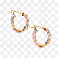 耳环手镯人体珠宝-金球耳钉耳环