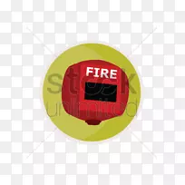 火灾报警系统报警装置图形消防安全图像.火灾
