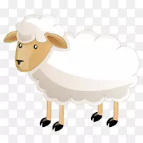 羊夹艺术插图牛png图片.绵羊