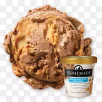 花生酱饼干冰淇淋碎屑奶油冰淇淋