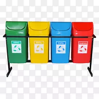 垃圾桶和废纸篮子，铁皮，铁板，托盘，科辛哈和梅花！。回收箱塑料-Lixeira踏板