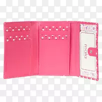 钱包产品红色-粉红色护照旅行钱包