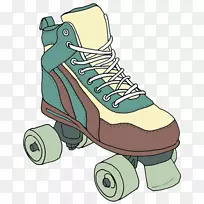 斯卡吉特滑冰鞋万圣节滑冰四轮溜冰鞋-溜冰夜传单