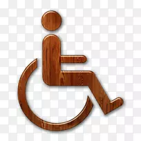 残疾人图形插图图像等待标志