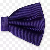 领结紫色领带丝绸紫罗兰-紫色