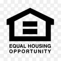 公平住房和平等机会办公室标志公平住房法案图形平等住房贷款人-平等住房机会白色
