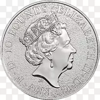 皇家造币，女王的野兽，金币，大不列颠硬币-硬币