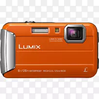松下LUMIX DMC-TS 30点拍摄相机松下LUMIX FT 30数码相机(红色)