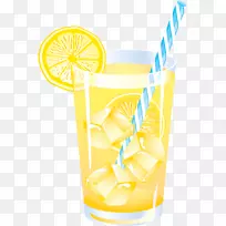柠檬汁汽水饮料剪辑艺术开放部分-柠檬水