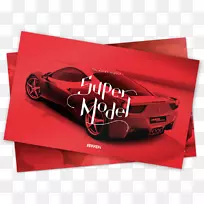 法拉利458汽车插画汽车设计图形-汽车