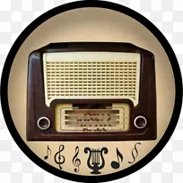 古董收音机无线电广告