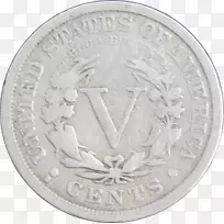 硬币自由头镍银美利坚合众国-硬币