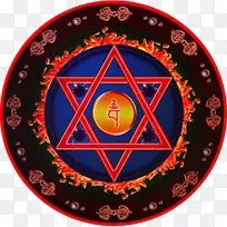 大卫曼达拉唐卡六角星-符号
