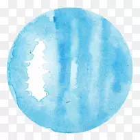 天王星水瓶座水彩画占星学行星-尤劳苏