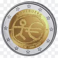 希腊欧元硬币2欧元硬币