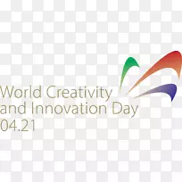 世界创意及创新日四月二十一日标志