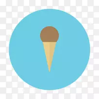 冰淇淋锥热巧克力冰淇淋