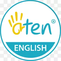 Aten英语学校标志组织