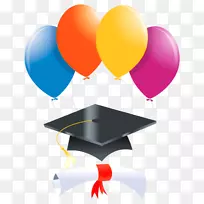 毕业典礼广场学术帽文凭剪贴画画框-成绩