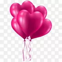 气球剪辑艺术png图片情人节心脏气球