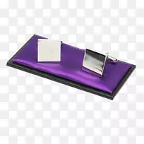 卡瑞？曼海特针织产品设计长方形紫色