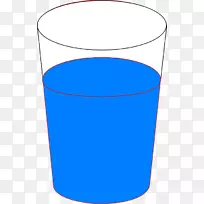 剪贴画图形玻璃杯水-l‘eau