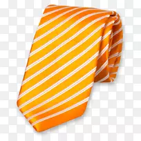 领带橙色丝绸色围巾-橙色