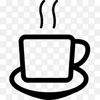 咖啡茶可伸缩图形饮料