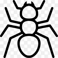 蚂蚁电脑图标图形剪贴画封装后记.木匠蚂蚁标志