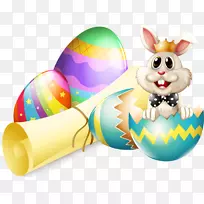 复活节兔子彩蛋图形剪辑艺术-复活节