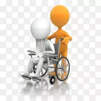 护理老人：FETAC 5级轮椅-优质服务3d