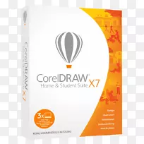 CorelDraw家庭和学生套件x7 cdhsx7enmbam图形套件CorelDraw Home&学生套件x7-3用户nl/fr-die durchnittliche