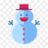 雪人剪贴画电脑图标圣诞节-雪人