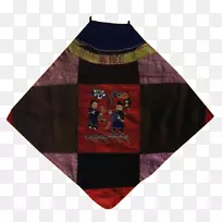 纺织品紫红色外衣图案-清朝统治者的宫殿
