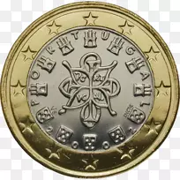 葡萄牙欧元硬币1欧元硬币2欧元硬币