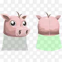 国内猪火腿夹艺术猪烤电脑图标-火腿
