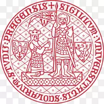 Charles大学Univerzita Karlova诉Praze徽标Masaryk大学-学校