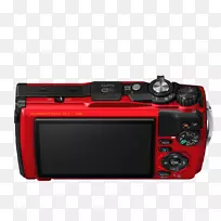 奥林巴斯坚韧的tg-4奥林巴斯手写笔坚韧的tg-5数码相机(红色)点拍相机