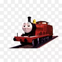 火车托马斯托比电车引擎詹姆斯红色引擎爱德华蓝色发动机火车
