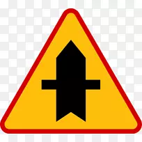 交通标志道路优先标志摄影-道路