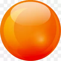 大理石球，橘子.