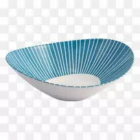洛塔·詹斯多特·维达48盎司。盛碗，蓝色餐具盘